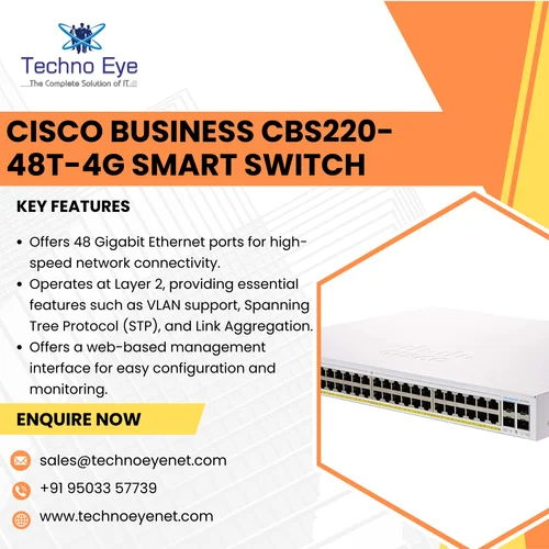 Cisco Business CBS220-48T-4G Smart Switch