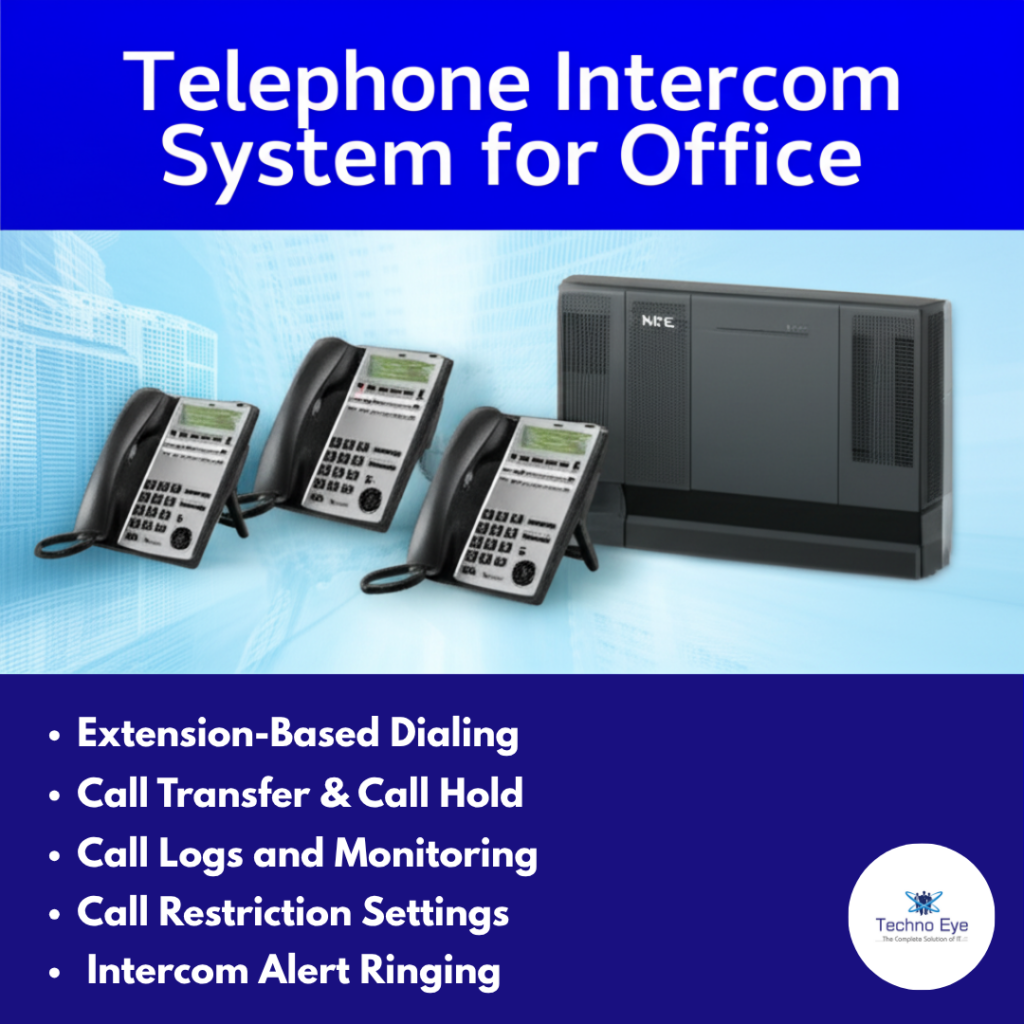 Telephone Intercom System for Office in Mumbai, Thane and Pune.