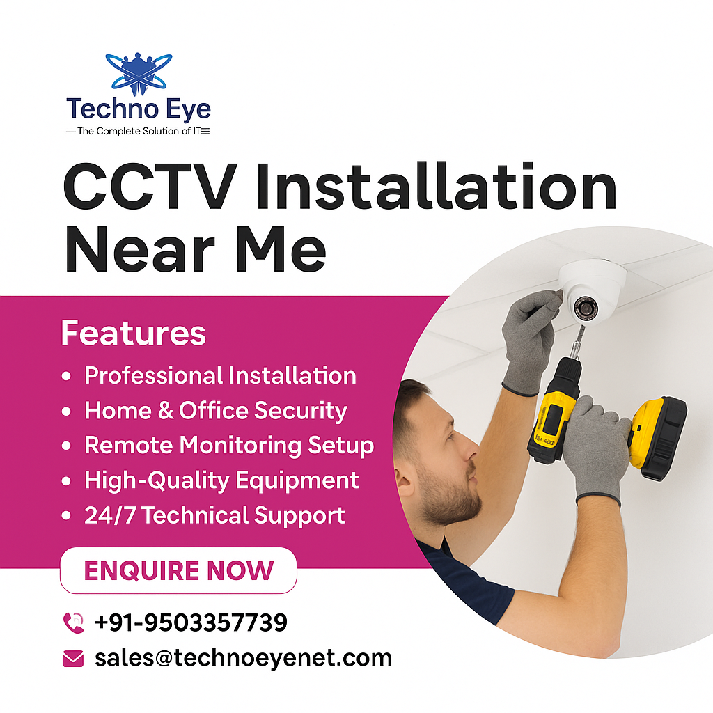 CCTV Installation Near Me in Mumbai, Thane and Pune.