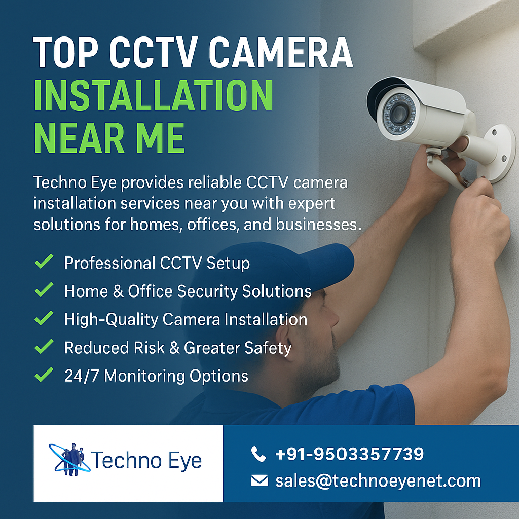 Camera Installation Near Me in Mumbai, Thane and Pune.