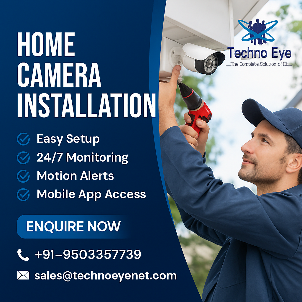 Home Camera Installation in Mumbai, Thane and Pune.