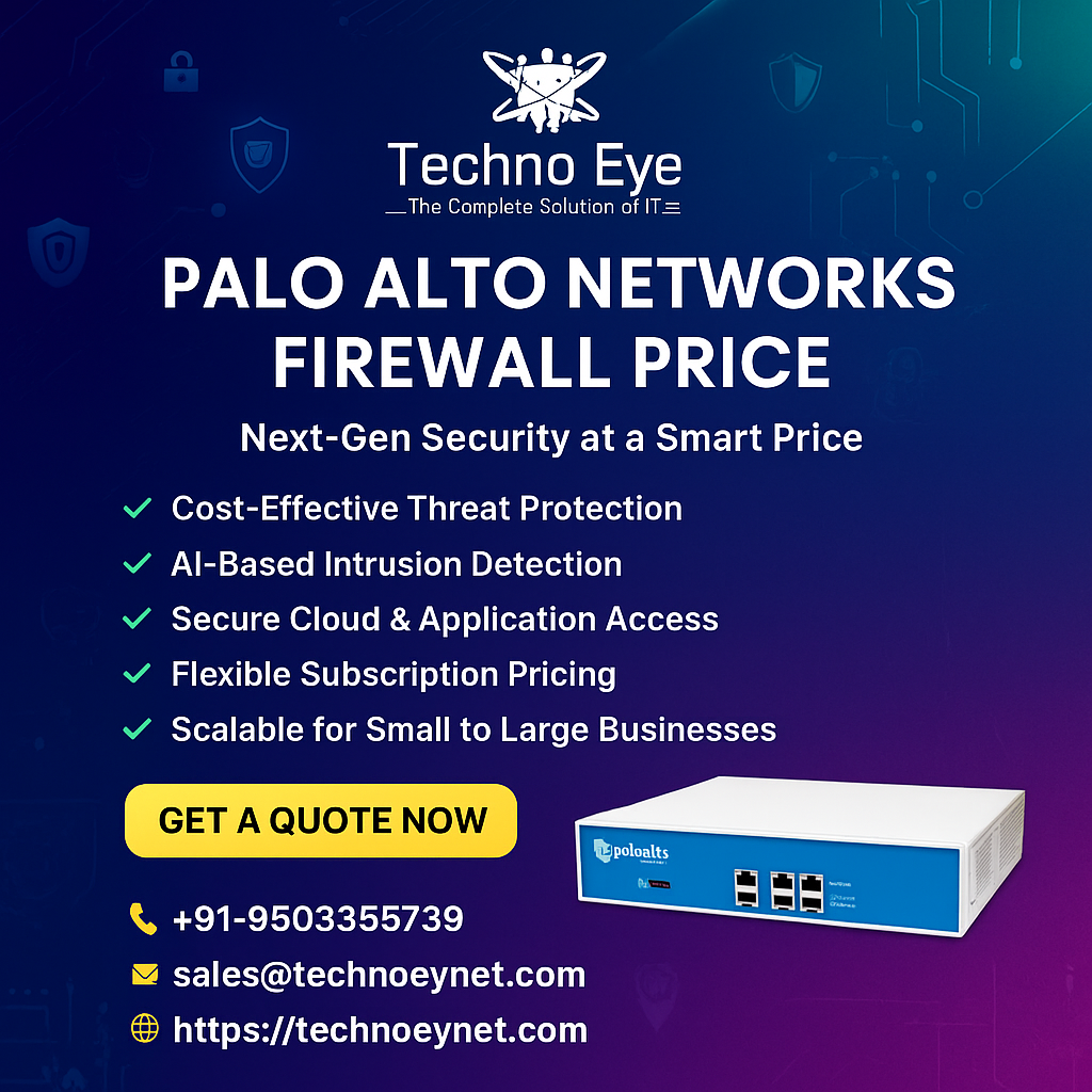 Palo Alto Networks Firewall Price in Mumbai, Thane and Pune.