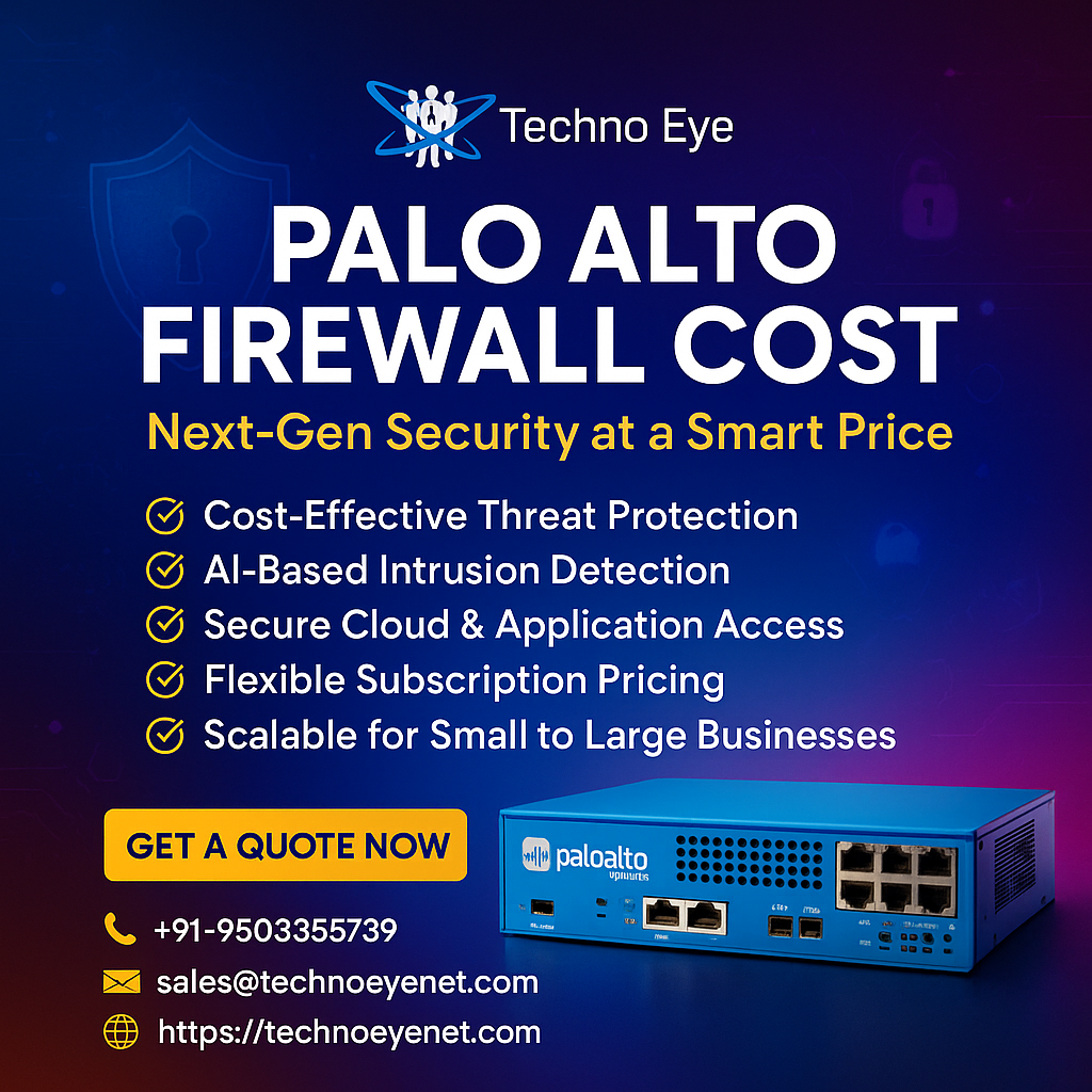 Palo Alto Firewall Cost in Mumbai, Thane and Pune.