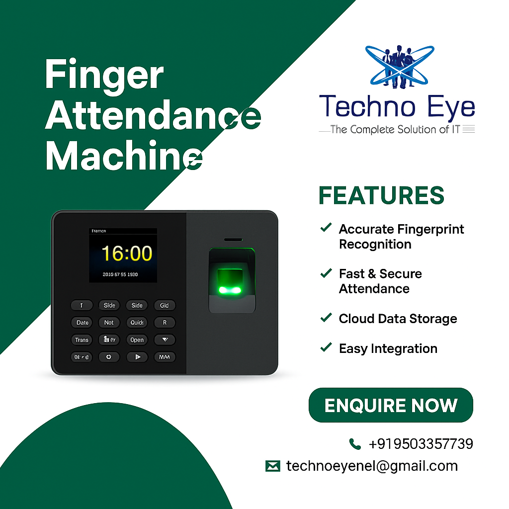 Finger Attendance Machine