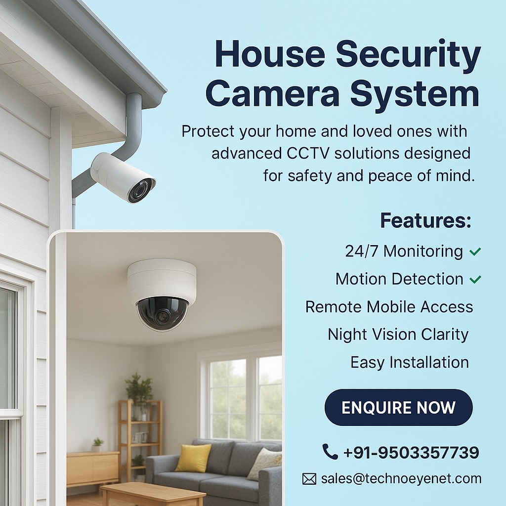 House Security Camera System in Mumbai, Thane and Pune.