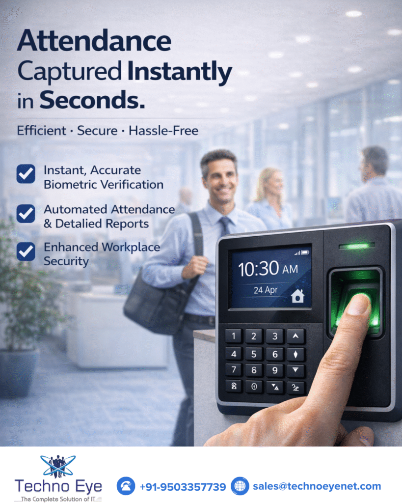Best Fingerprint Attendance Machine – Smart, Secure & Hassle-Free Workforce Management​